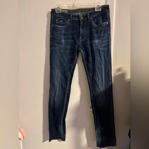 GAS Jeans Mens 31x34 Dark Wash Slim Fit Denim Made in EU